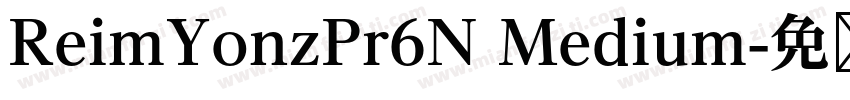 ReimYonzPr6N Medium字体转换